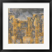 Framed 'Gold City Eclipse Square II' border=