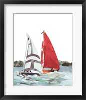 Line Regatta I Framed Print