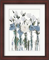 Framed Blue Romantic Blossoms