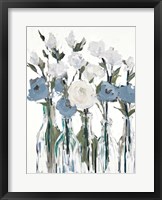 Framed Blue Romantic Blossoms