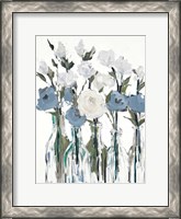 Framed Blue Romantic Blossoms