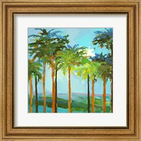 Framed Sunny Palm Trees