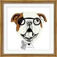 Framed Studious Pup