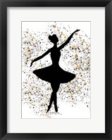 Ballerina Silhouette II Framed Print