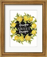 Framed Home Sweet Home Lemons