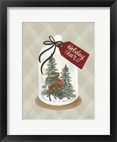 Framed Holiday Cheer Snow Globe