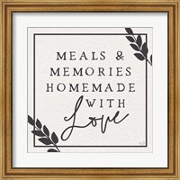Framed Meals & Memories Made with Love