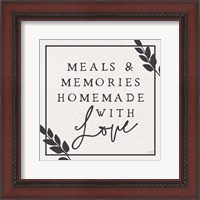 Framed Meals & Memories Made with Love