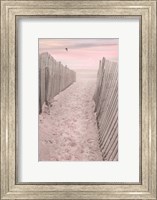 Framed Pink Beach Sunrise