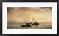 Framed Bar Harbor Lobster Boats