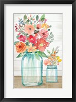 Framed Country Floral Still Life