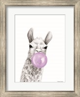 Framed Bubblegum Alpaca