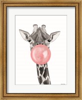 Framed Bubblegum Giraffe