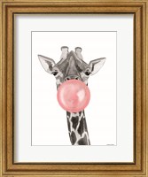 Framed Bubblegum Giraffe