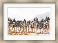 Framed Big Mountain Triptych