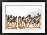 Framed Big Mountain Triptych