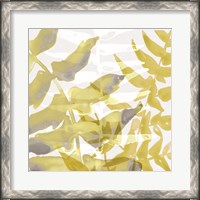 Framed Yellow-Gray Leaves 1