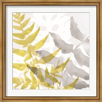 Framed Yellow-Gray Leaves 2