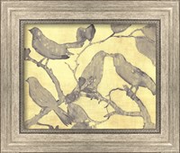 Framed 'Yellow-Gray Birds 1' border=
