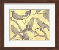 Framed Yellow-Gray Birds 1