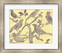 Framed Yellow-Gray Birds 2