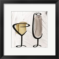 Framed 'Painted Wine III' border=