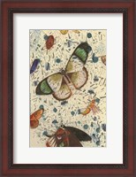Framed Confetti with Butterflies IV