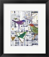 Framed 'Bird Intersection I' border=