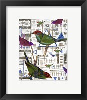 Framed 'Bird Intersection II' border=