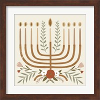 Framed 'Natural Hanukkah I' border=