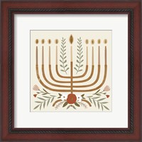 Framed 'Natural Hanukkah I' border=