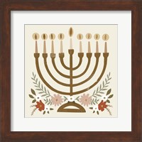 Framed 'Natural Hanukkah II' border=