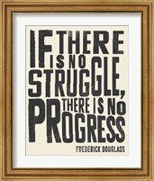 Framed 'Frederick Douglass Quote I' border=