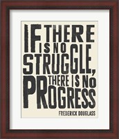 Framed Frederick Douglass Quote I