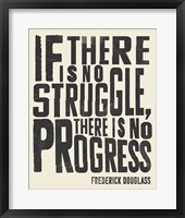 Framed 'Frederick Douglass Quote I' border=