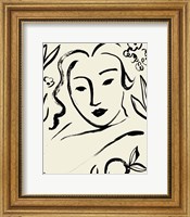 Framed Matisse's Muse Portrait I