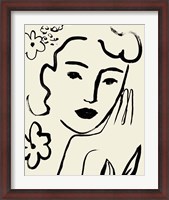 Framed Matisse's Muse Portrait II