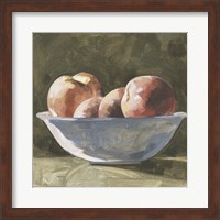 Framed Bowl of Peaches I