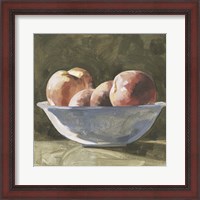 Framed Bowl of Peaches I