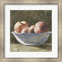 Framed Bowl of Peaches I