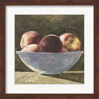 Framed Bowl of Peaches II