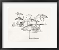 Rough Seaside Sketch I Framed Print