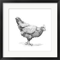 Framed Barn Fowl II