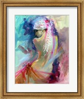 Framed Mood Alizarine I