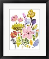 Modern Bouquet Stems I Framed Print