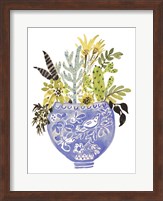 Framed Painted Vase of Flowers I
