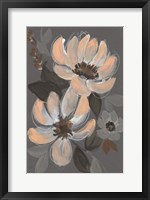 Framed Peach & Sienna Bouquet I