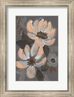 Framed Peach & Sienna Bouquet I