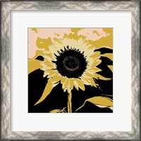 Framed 'Pop Art Sunflower IV' border=