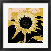 Framed 'Pop Art Sunflower IV' border=